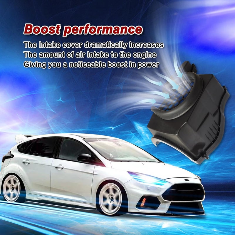KNSPEC Air Intake Cover Compatible With 2012-2018 FOCUS ST MK3 Accessories, Air Intake Filter Cover,Intake cap Grille Hood Air Box Replacement - Image 5